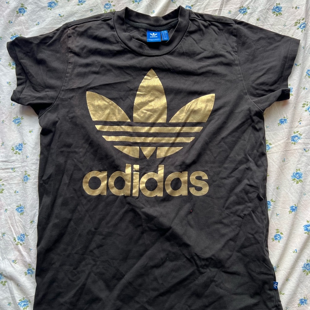 Black and Gold Adidas Shirt